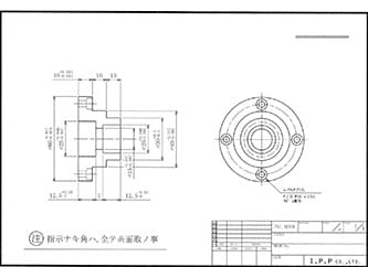 精密加工部品 図面